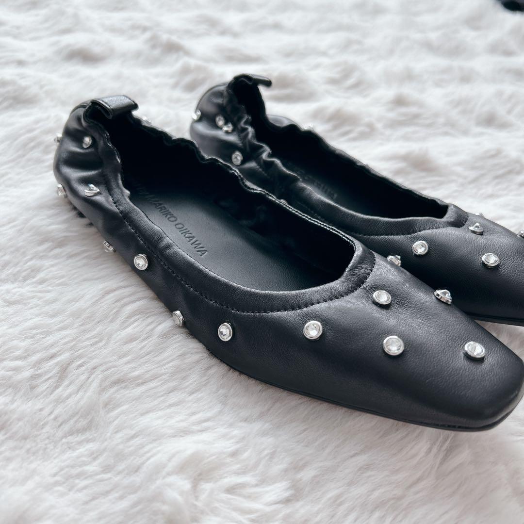 本革✨ツルバイマリコオイカワ★Millenia フラットシューズ　バレエシューズ