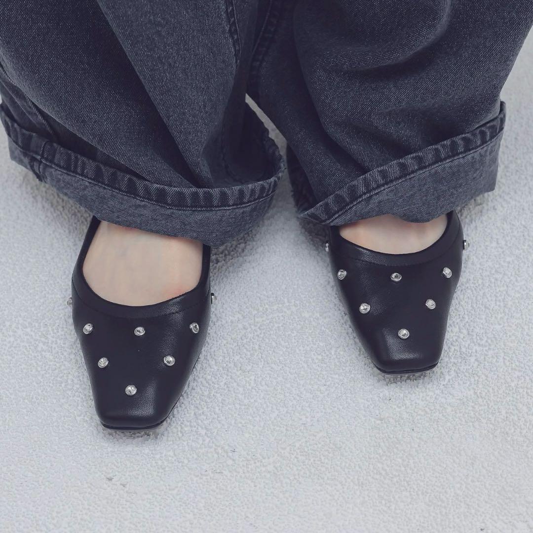 本革✨ツルバイマリコオイカワ★Millenia フラットシューズ　バレエシューズ