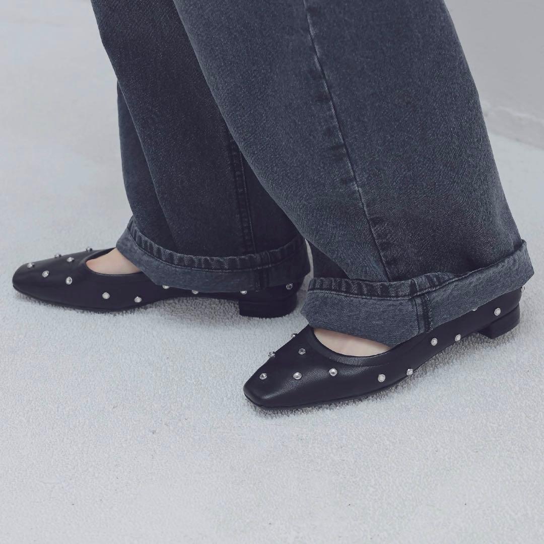 本革✨ツルバイマリコオイカワ★Millenia フラットシューズ　バレエシューズ