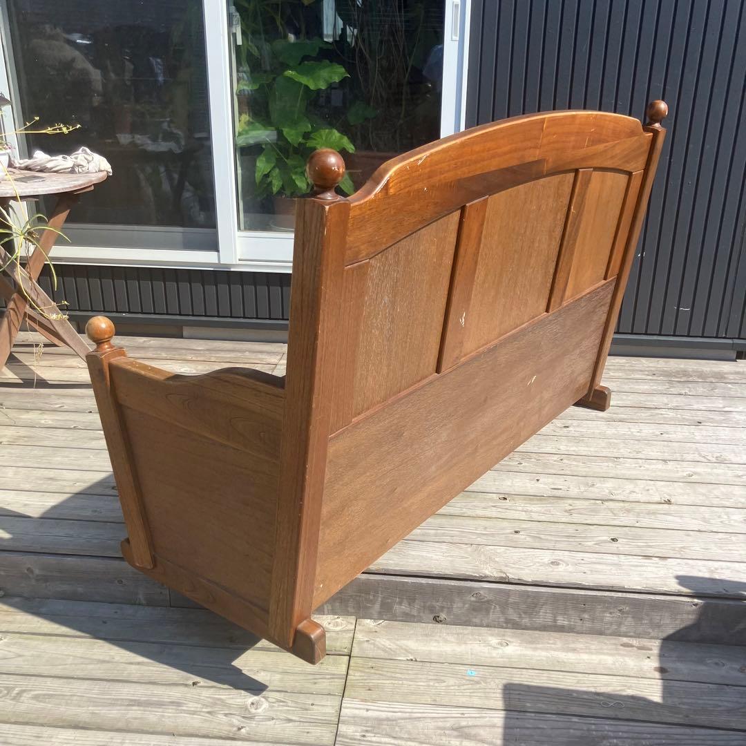 北欧レトロ カントリー家具 木製ベンチ 二人掛けソファー ビンテージヴィンテージ