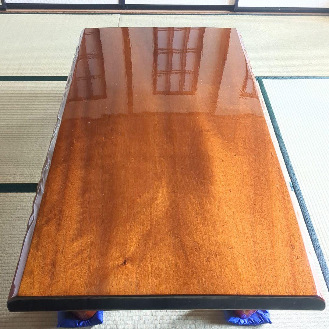 欅　天然木　無垢　一枚板 座卓 テーブル