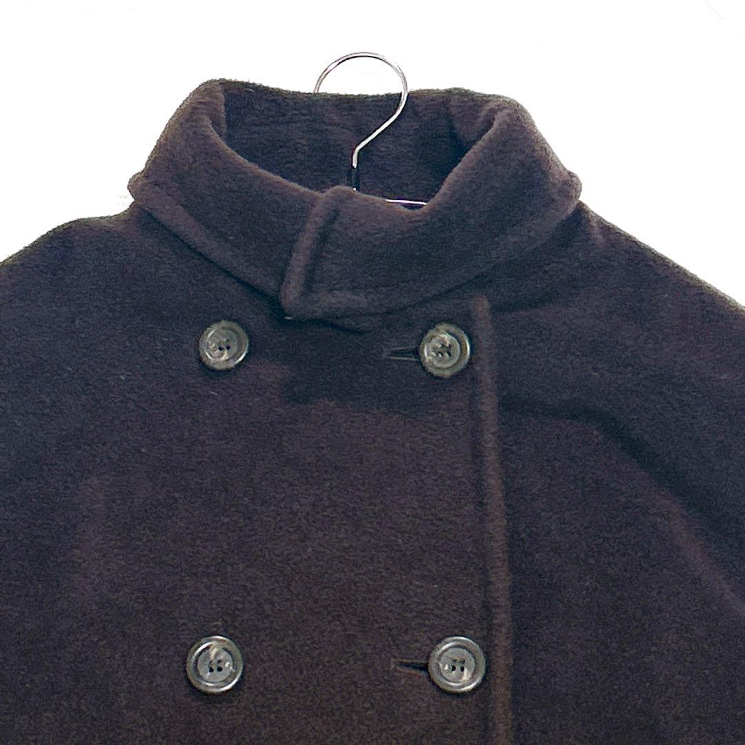 Max Mara MARELLA カシミヤ混ウール ダブルブレストコート 40