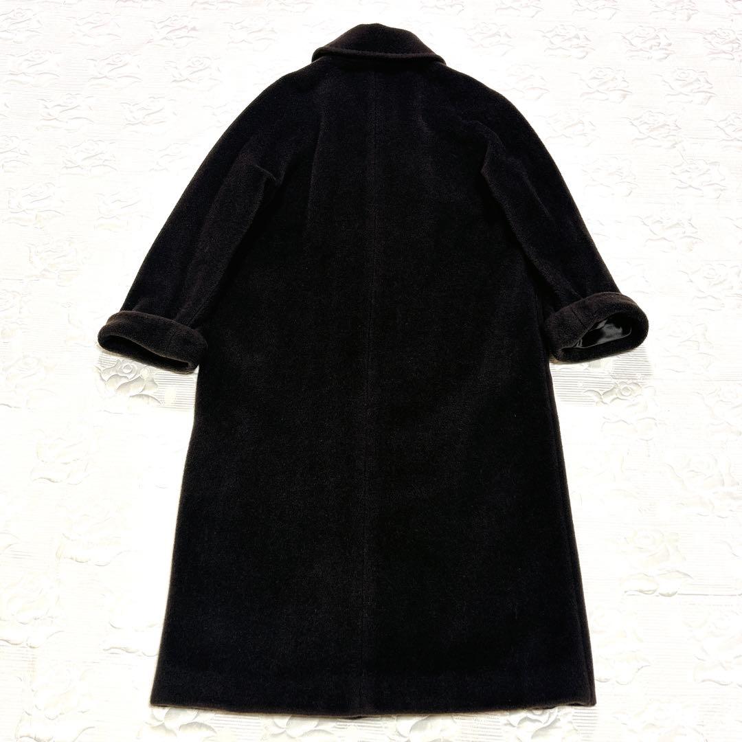 Max Mara MARELLA カシミヤ混ウール ダブルブレストコート 40