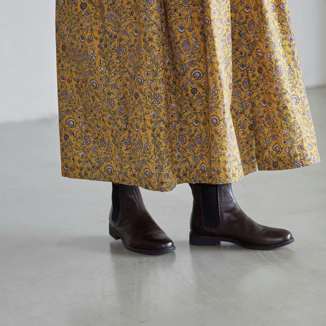 soil ソイル花柄ワンピース　イエロー