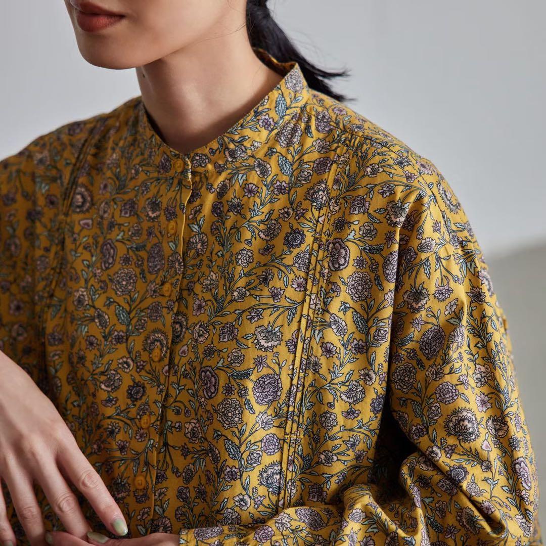 soil ソイル花柄ワンピース　イエロー