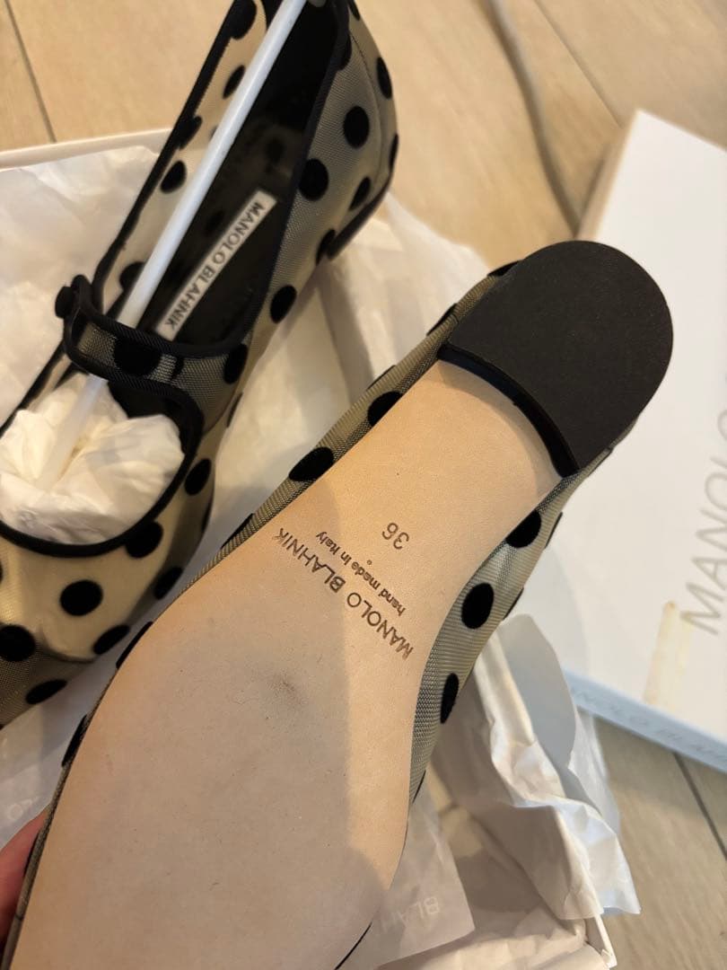 最終価格MANOLO BLAHNIK ♡ドット柄シューズ 36