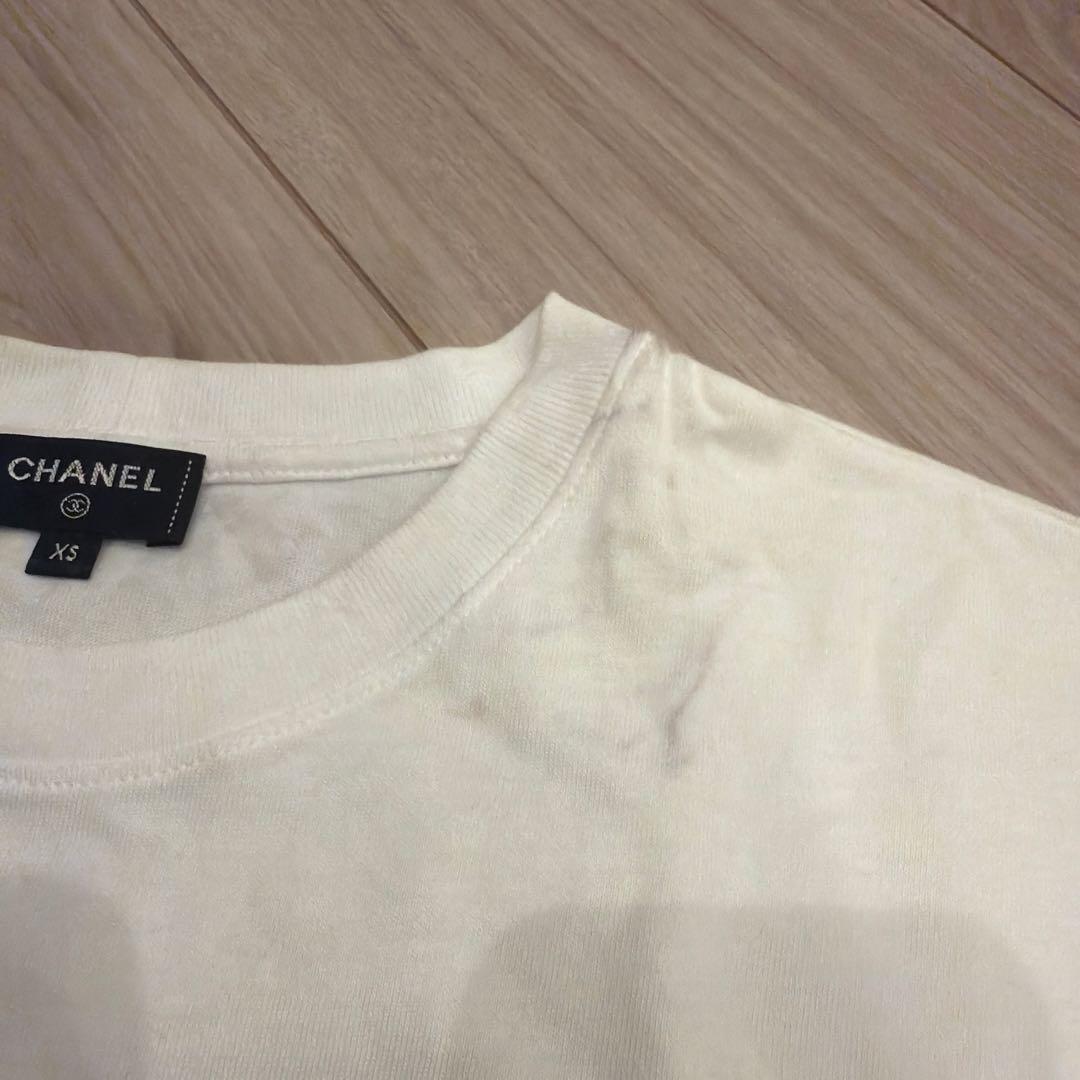 CHANEL ホワイト タンクトップ XS