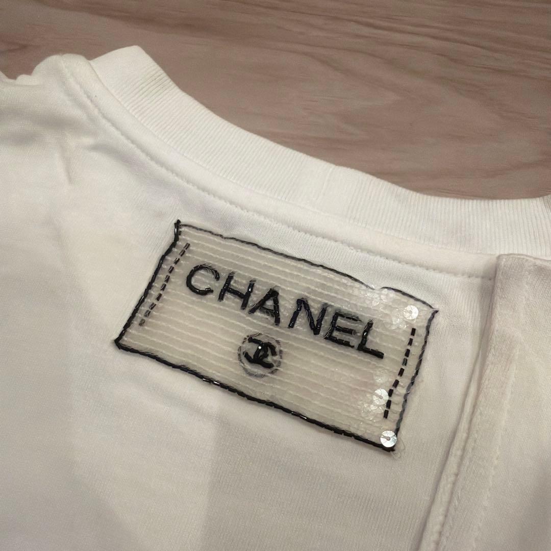 CHANEL ホワイト タンクトップ XS