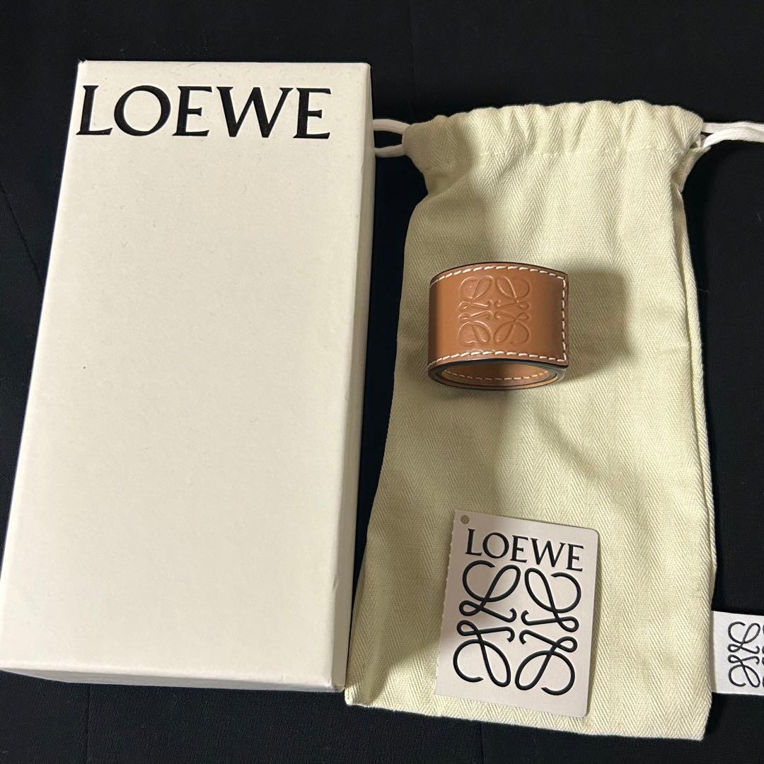 【美品】LOEWE ロエベ スラップブレスレットスモール タン(箱付き)