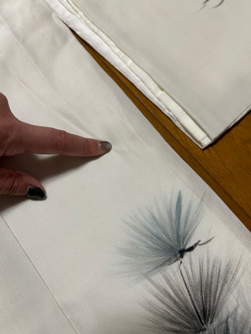 男の子用お祝い着★お宮参り、七五三に◎お正月用にも◎　迫力の鷹　美品白地グレー系