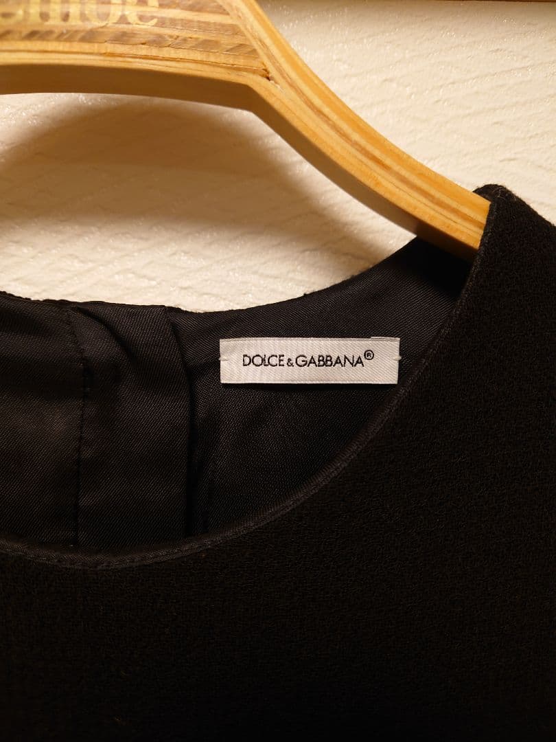 ドルチェ&ガッバーナDolce & Gabbana フォーマルブラックワンピース