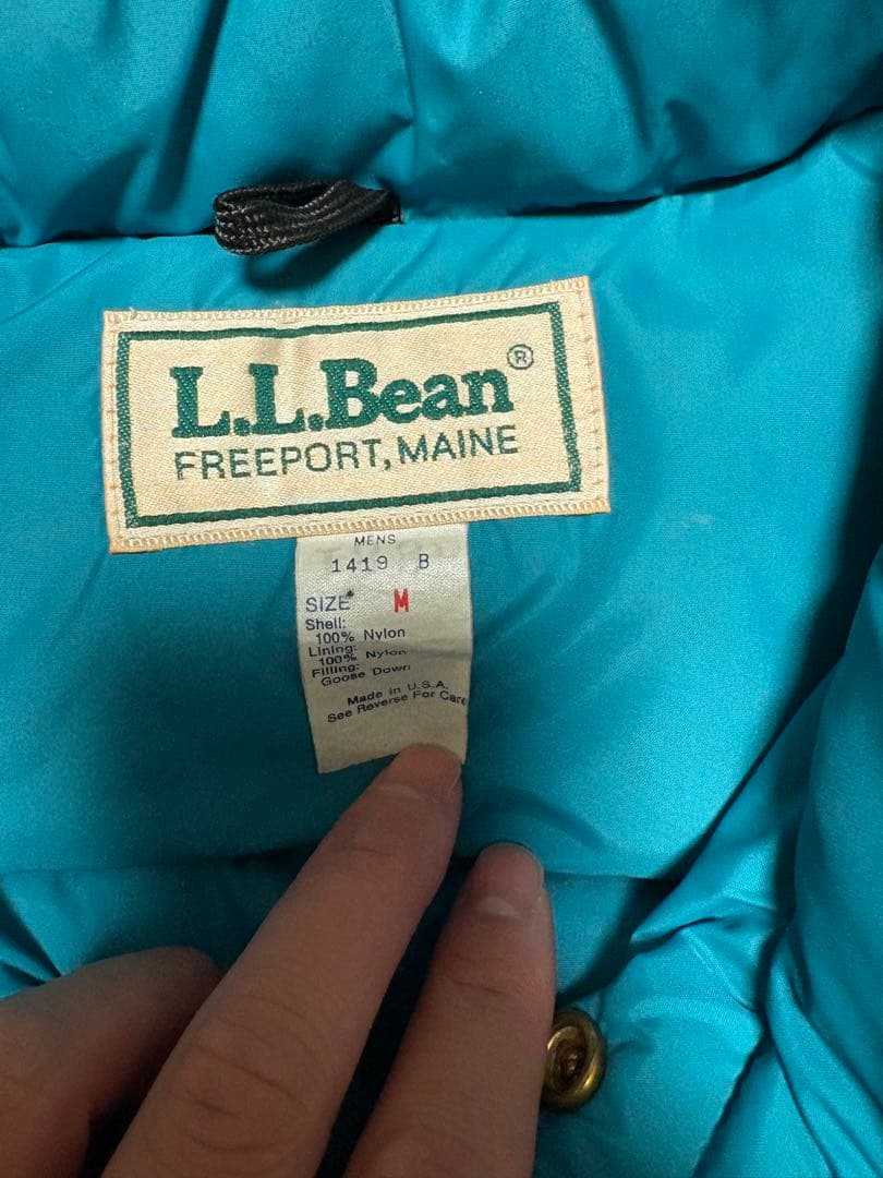 米国製 【80s】エルエルビーン ダウンベストサイズM