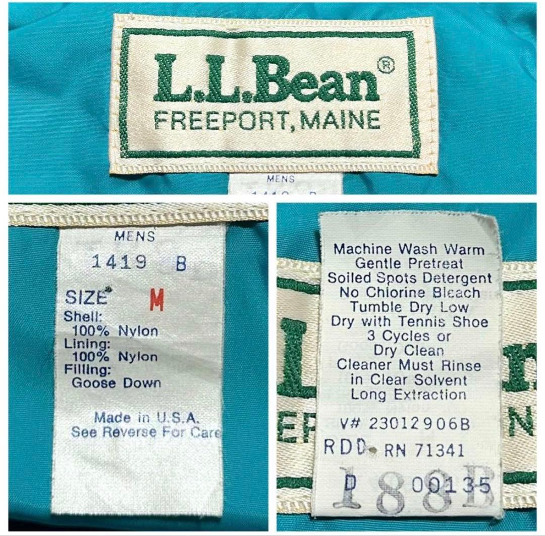 米国製 【80s】エルエルビーン ダウンベストサイズM
