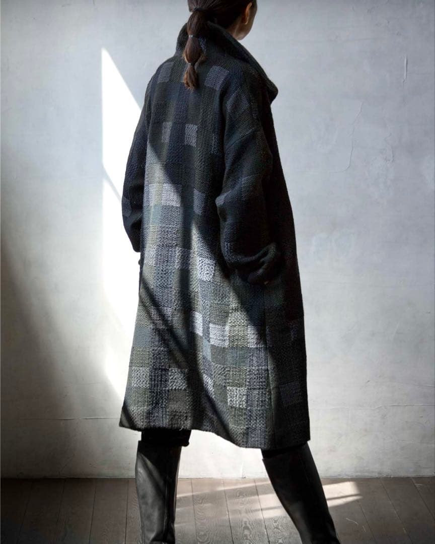 JURGEN LEHL ウール モザイク ツイード コート ジャケット ヨーガン