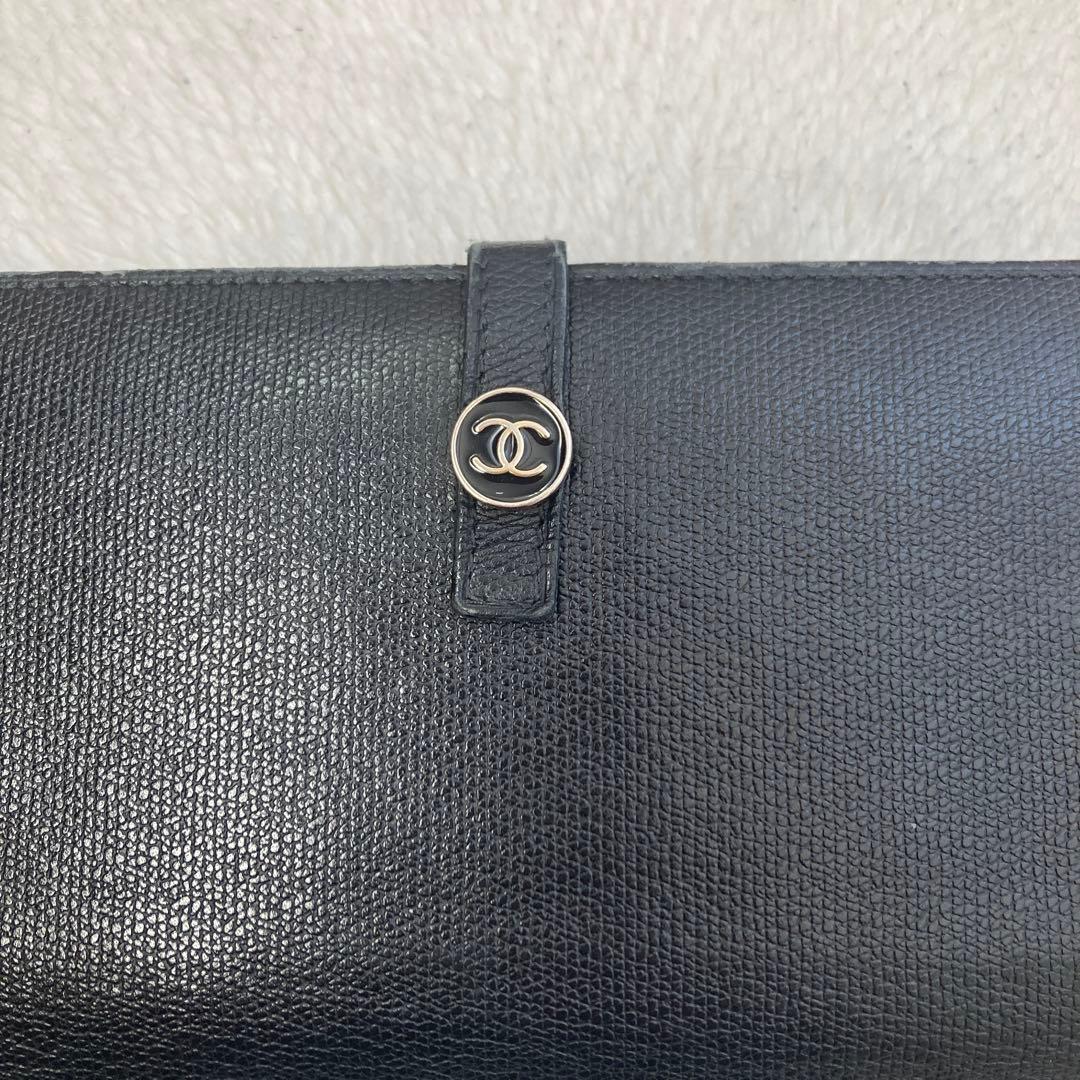 S*)様 CHANELココポタン黒レザー長財布