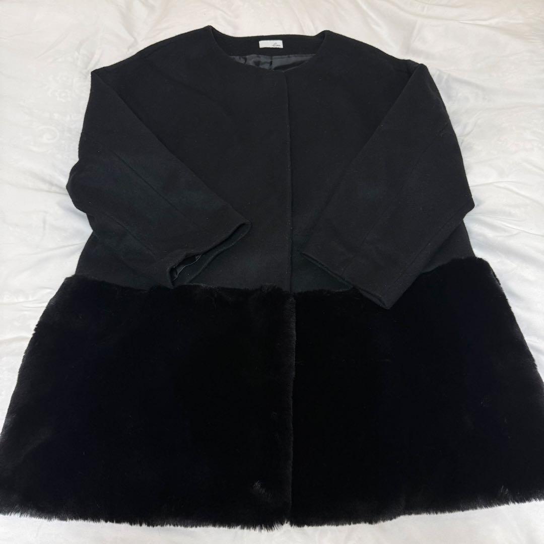 【最終値下げ】エムドット/em. 裾ファーコート