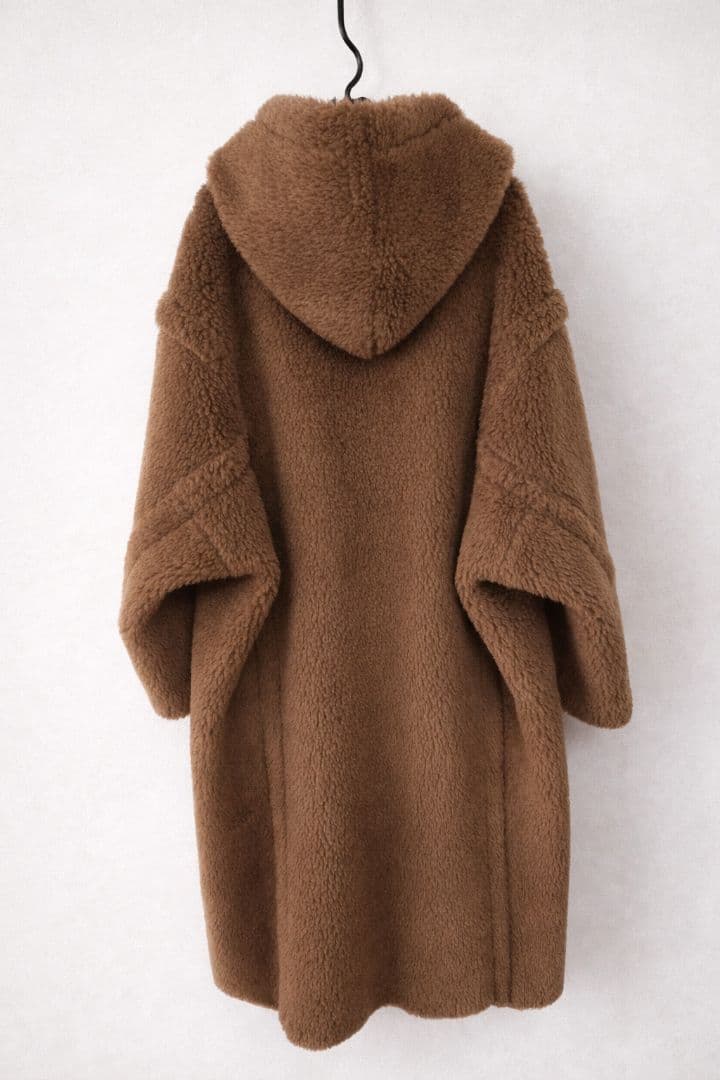 Max Mara 表記 ヴィンテージ テディベア フーデッドコート