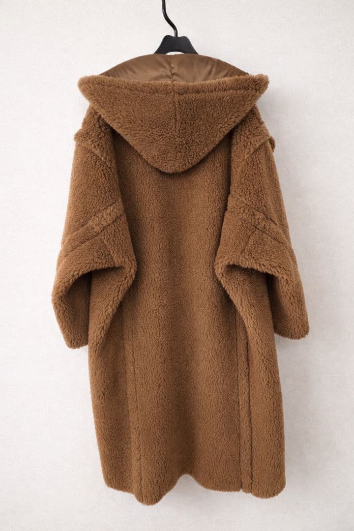 Max Mara 表記 ヴィンテージ テディベア フーデッドコート