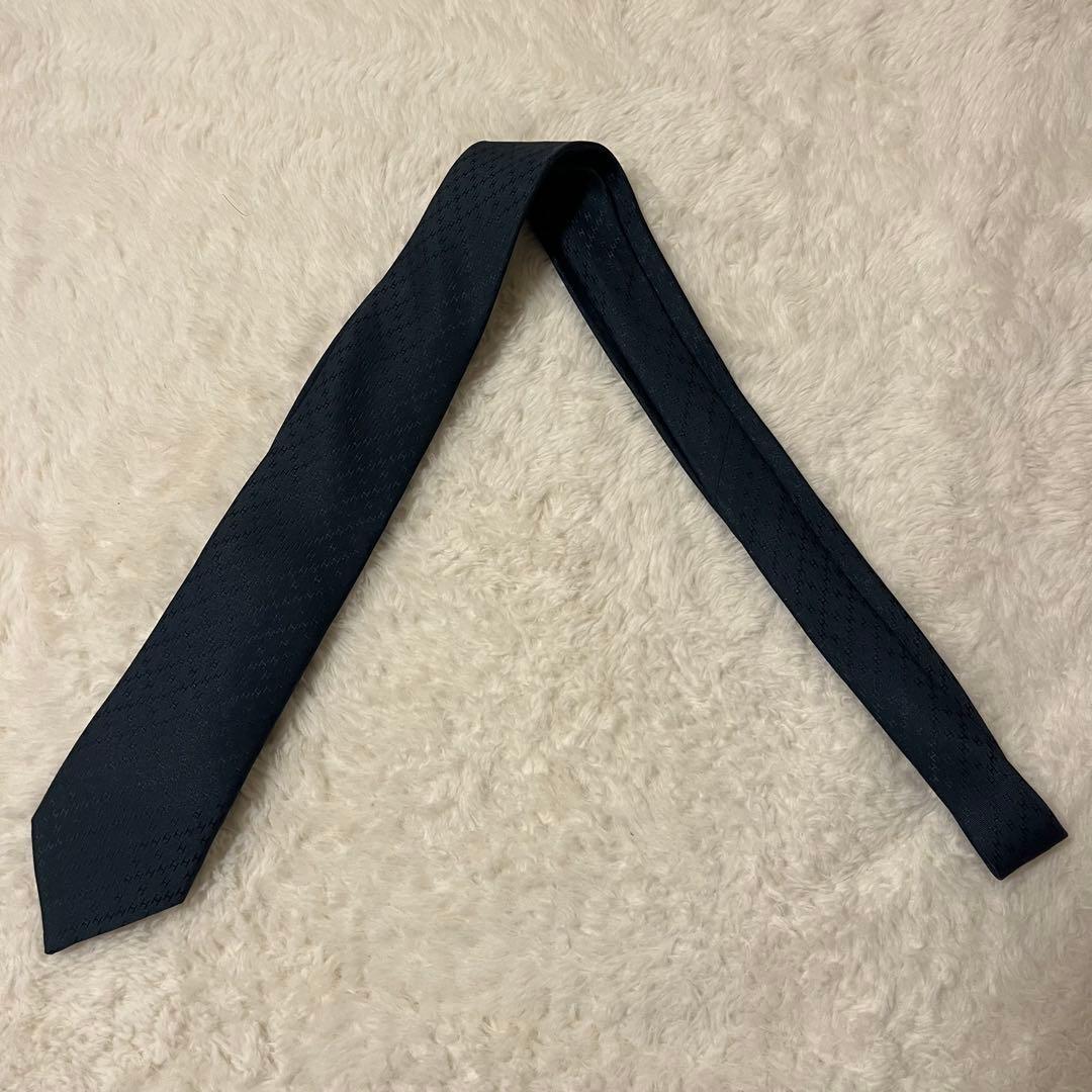 極美品！ エルメス ネクタイ H柄 ファソネ ナロータイ ブラック