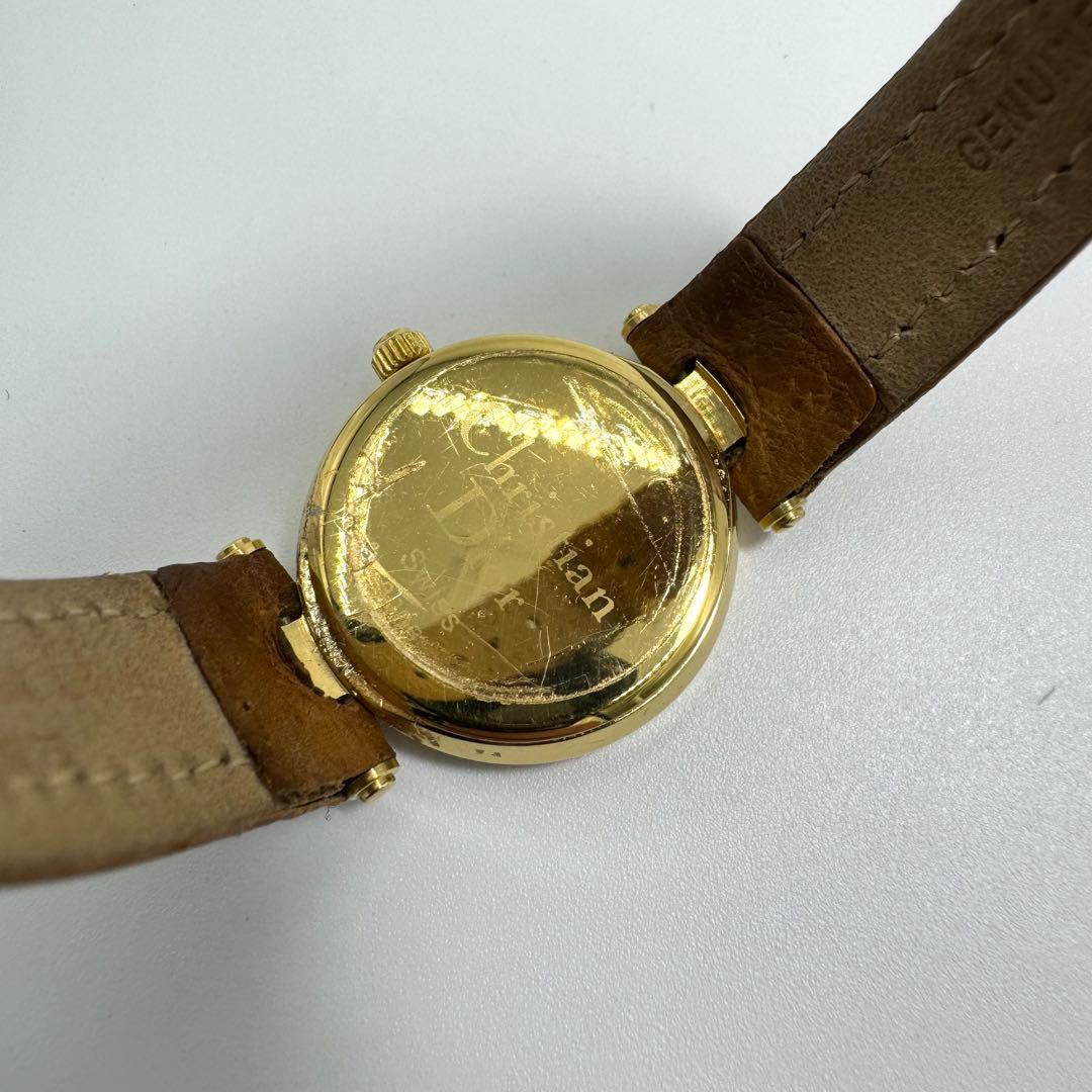 ディオール 腕時計 クォーツ レディースウォッチ ゴールド レザー