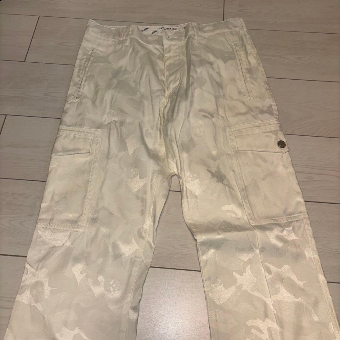 MARK & LONA カモフラージュカーゴパンツ M