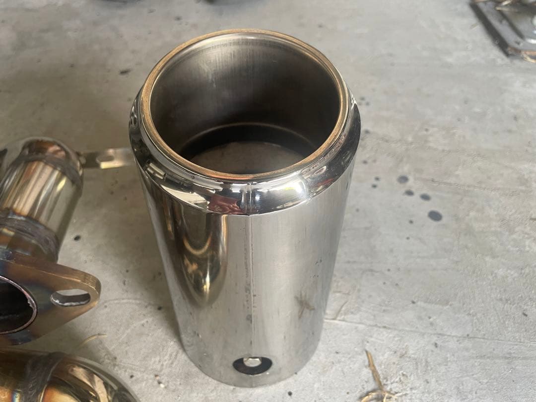 REX　tt系サンバーワンオフマフラー　(BRZ純正マフラーカッター付き)