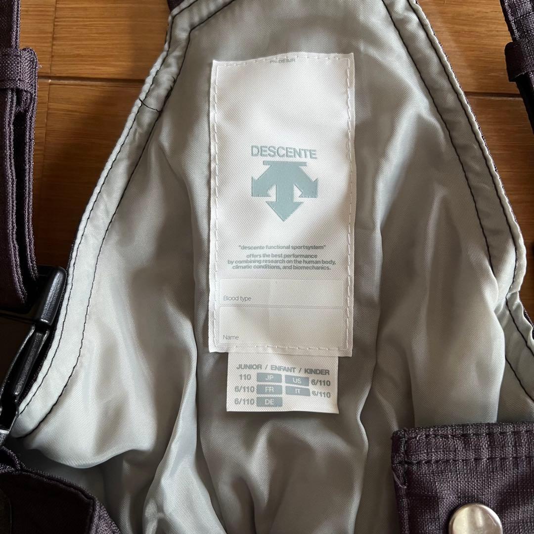 極美品【DESCENTE/デザント】子ども用スキーウェアセット　雪遊び　スノボ
