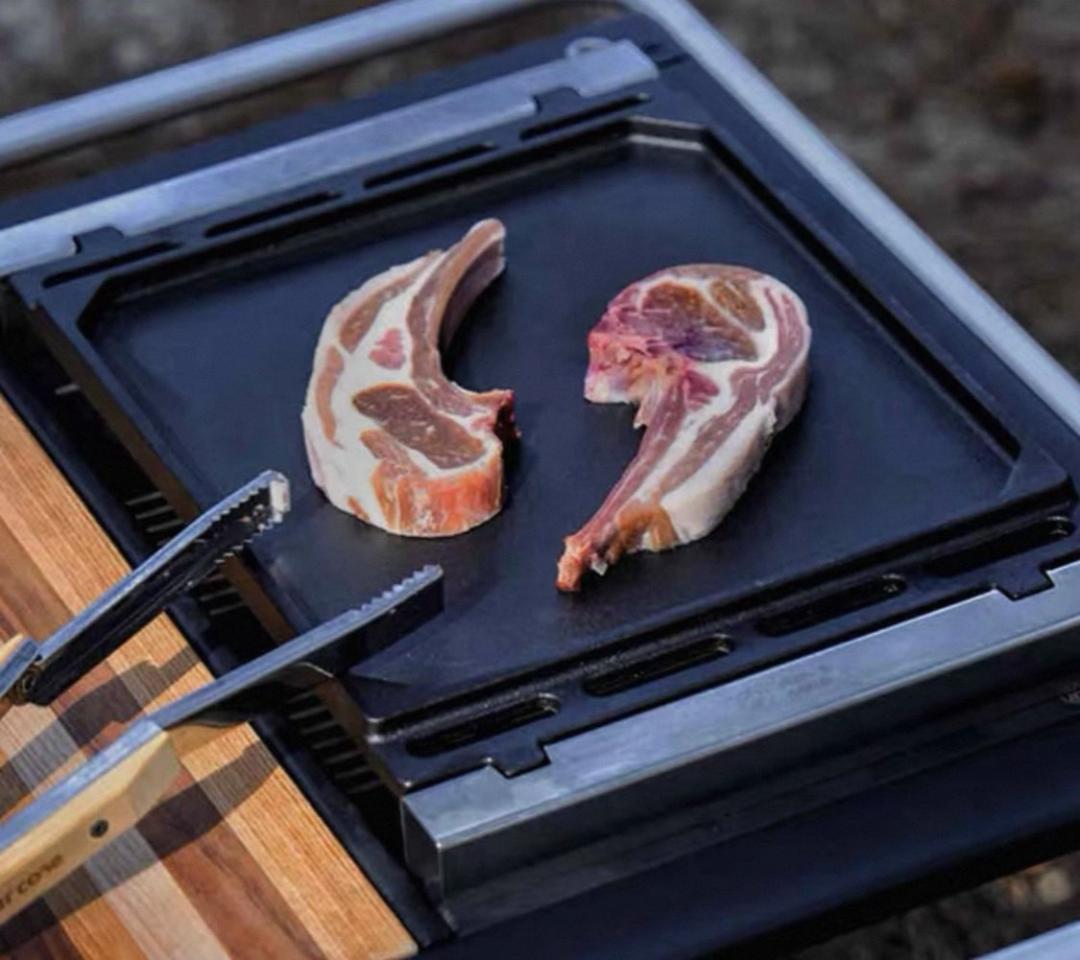 新品 スノーピーク フラットバーナー専用 本格グリル 鉄板