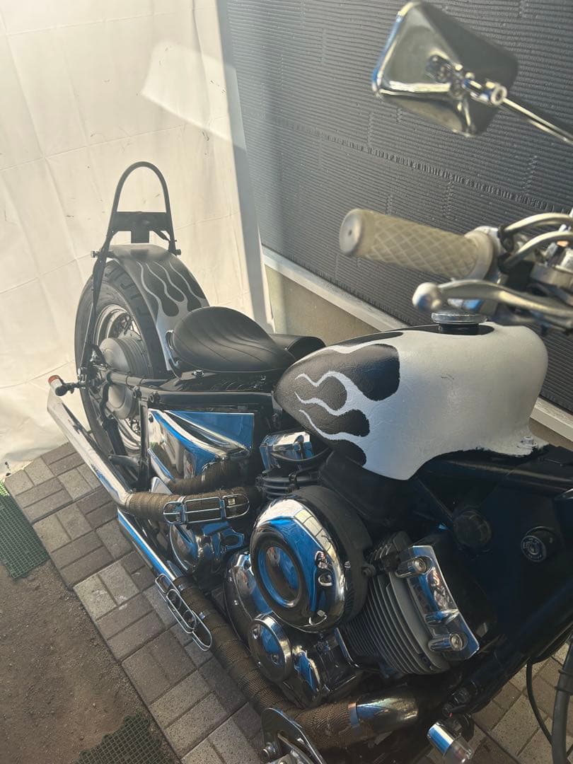 T&F ドラッグスター400 スポーツスタータンク フレイムス塗装 スポタン