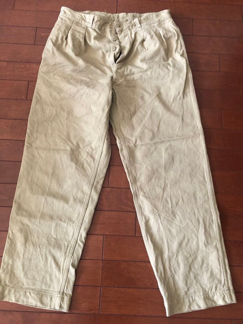 実物フランス軍m52 チノパン サイズ35