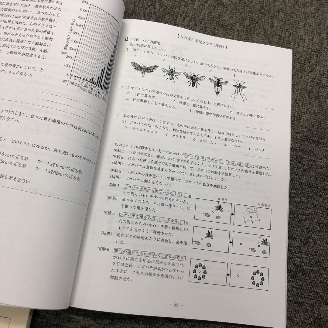 早稲田アカデミー　JGの理科　テーマ別過去問　書き込みほぼ無良品　2023年受験