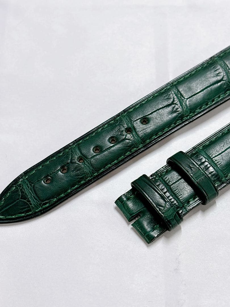 フランクミュラー 未使用 2582 17mm 純正 クロコ ベルト バンド 緑