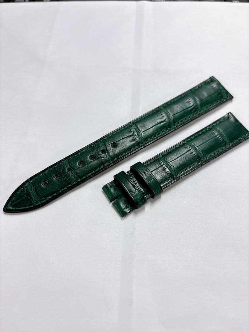 フランクミュラー 未使用 2582 17mm 純正 クロコ ベルト バンド 緑