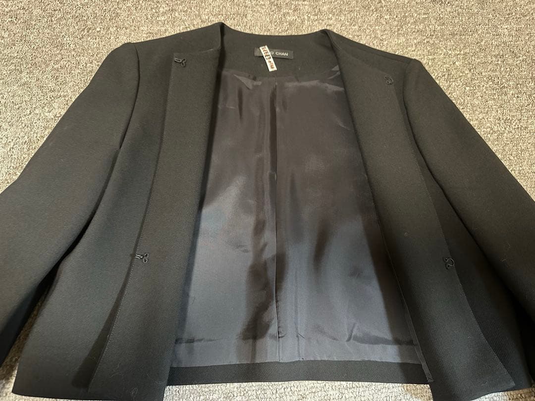 ⭐️値引き⭐️YOKOCHAN ヨーコチャン　ノーカラージャケット フレアスリーブ