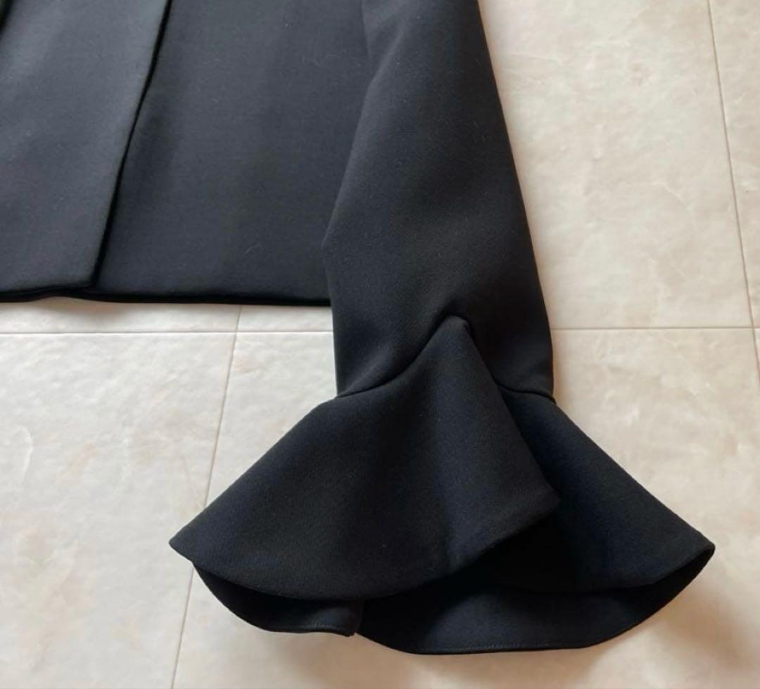 ⭐️値引き⭐️YOKOCHAN ヨーコチャン　ノーカラージャケット フレアスリーブ