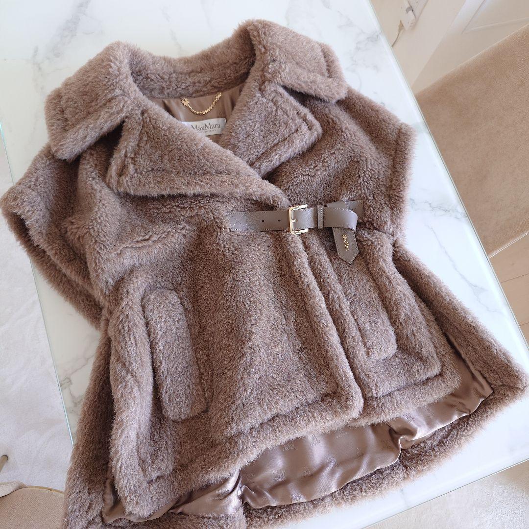 MaxMara テディベア ケープ Abavo 限定色 カシャメディオ