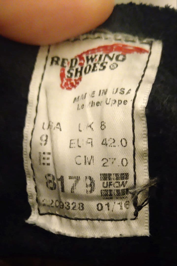 【US9E】REDWING レッドウイング 8179