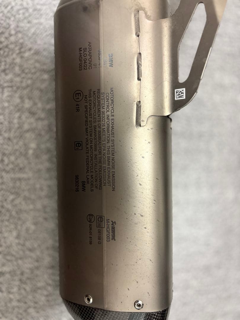 S1000RR(19～)の純正オプション Akrapovic マフラー