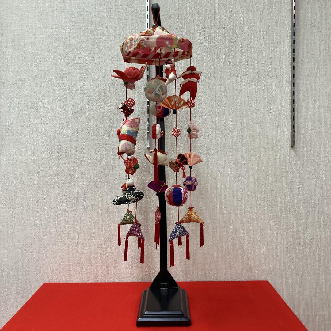 No.6 飾り台付き　高さ71㎝　3月つるし雛　吊るし雛飾り　雛祭り吊るし飾り