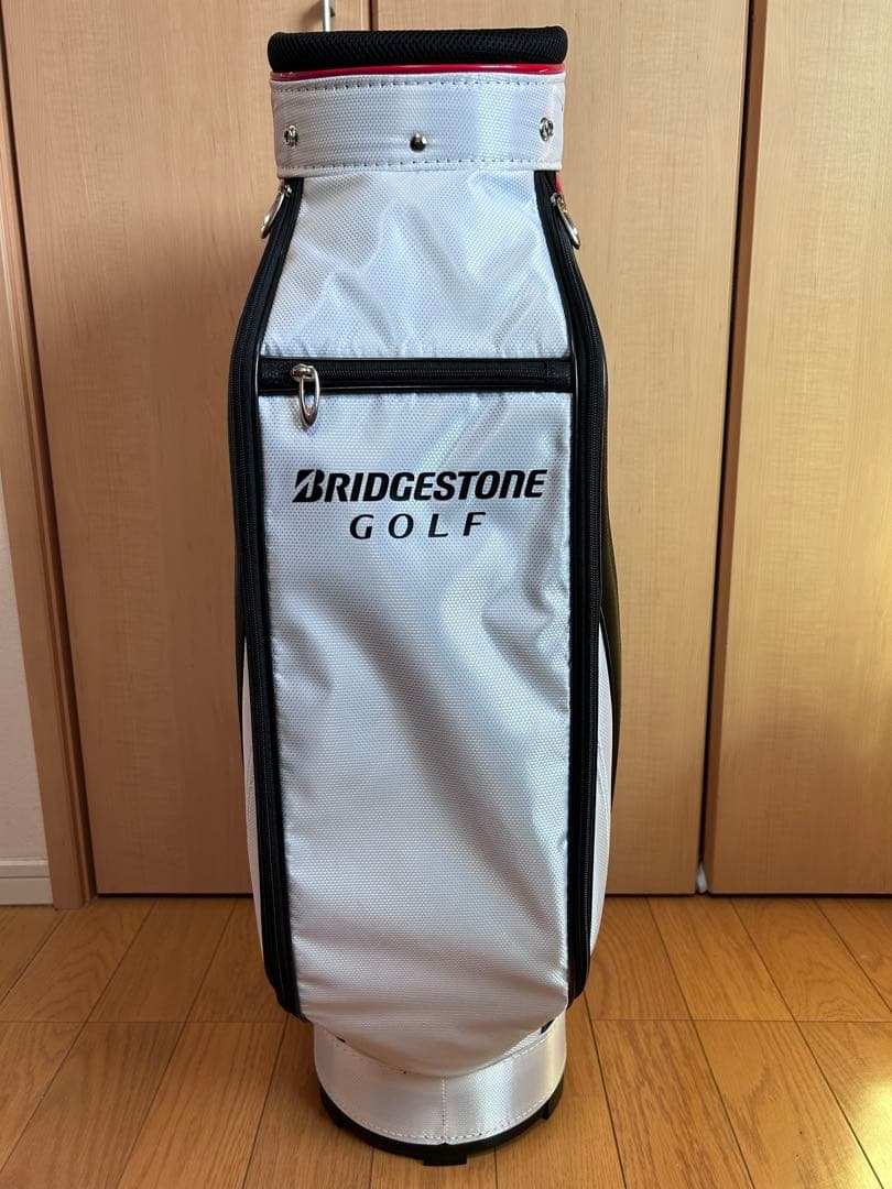 【新品/未使用】BRIDGESTONE GOLF キャディバッグ （9型）赤黒白