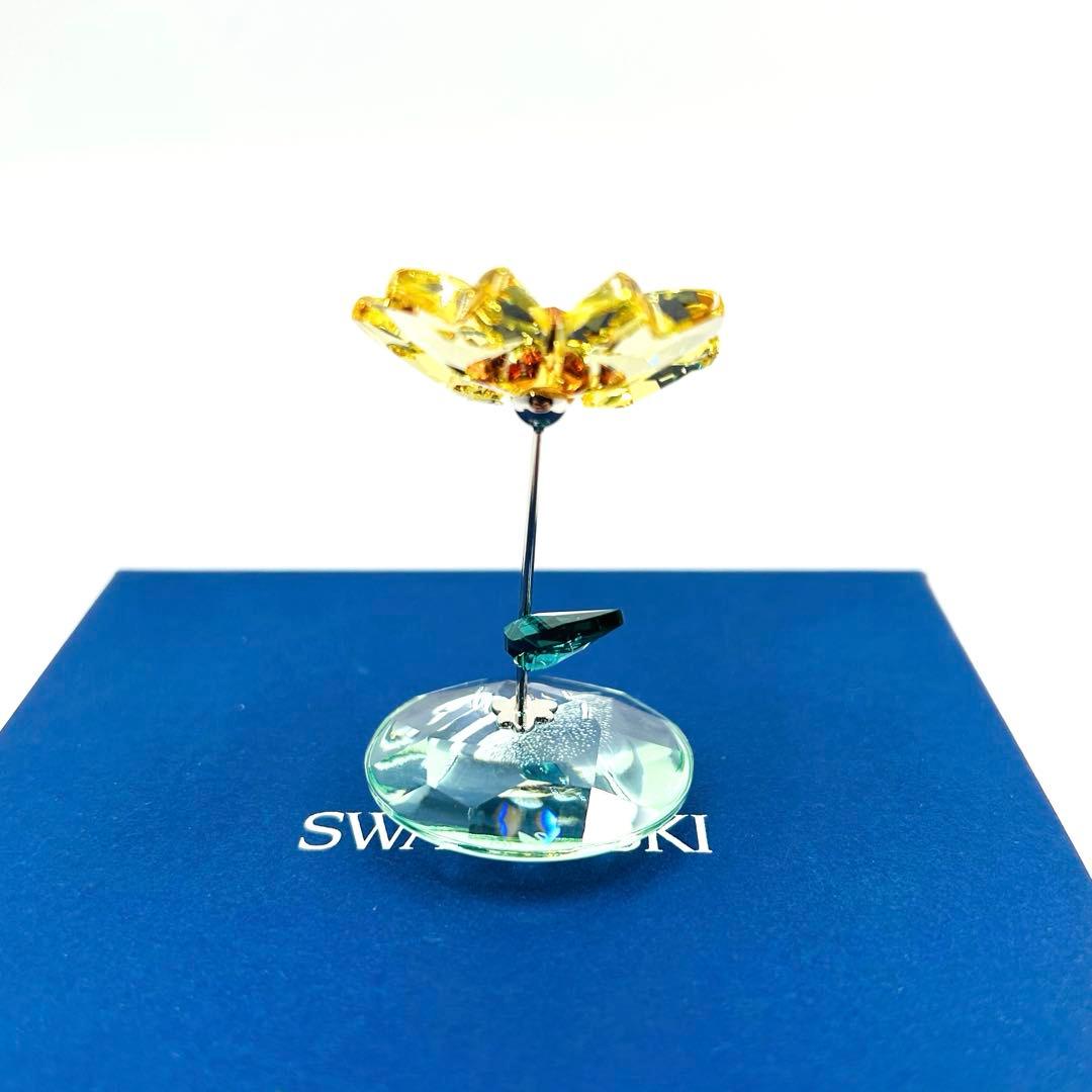 【未使用/美品】 スワロフスキー ロッキングフラワー ひまわり