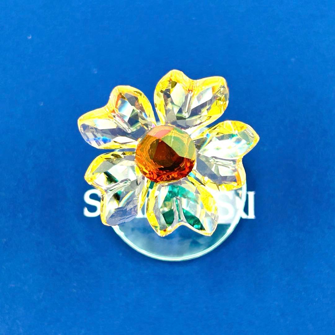 【未使用/美品】 スワロフスキー ロッキングフラワー ひまわり