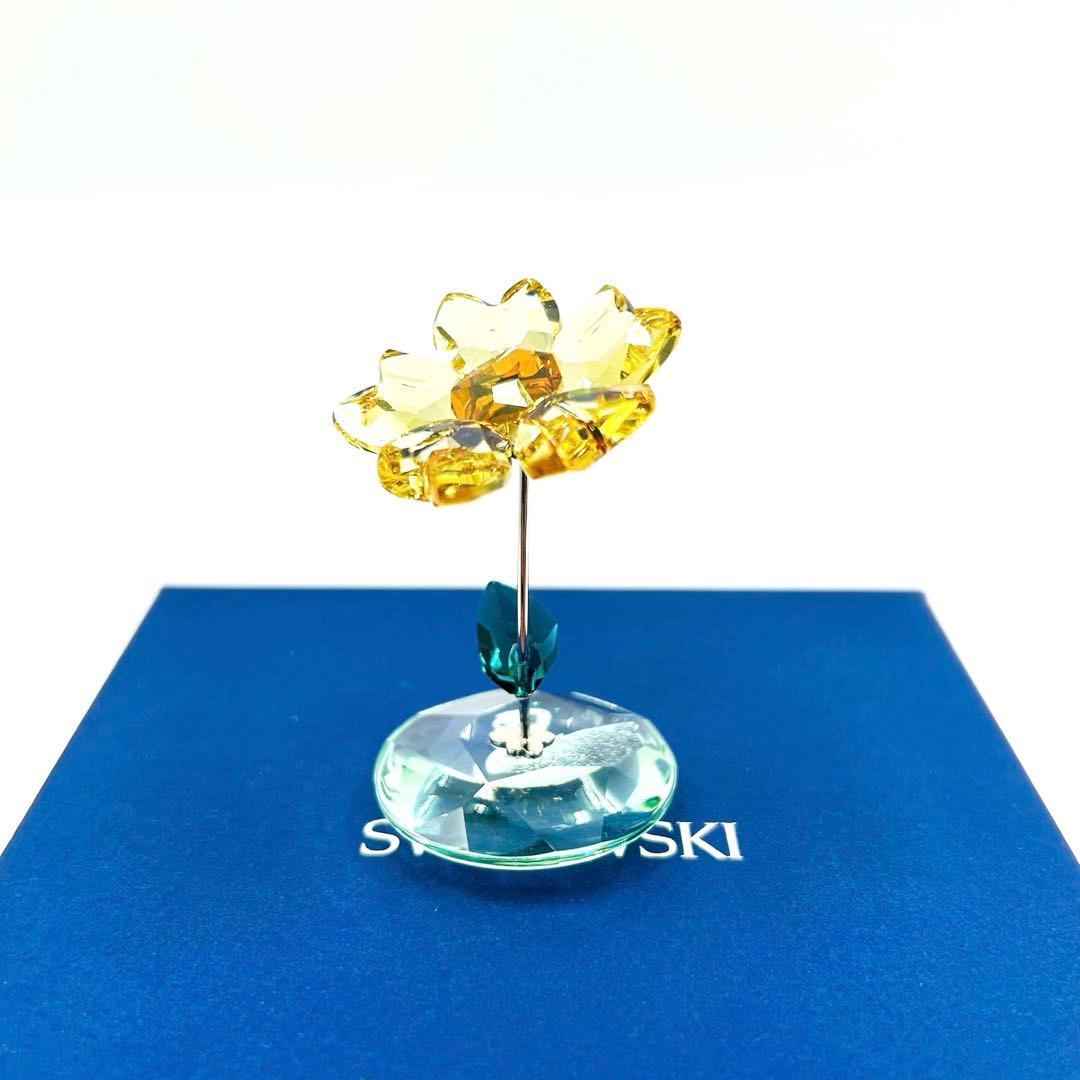 【未使用/美品】 スワロフスキー ロッキングフラワー ひまわり