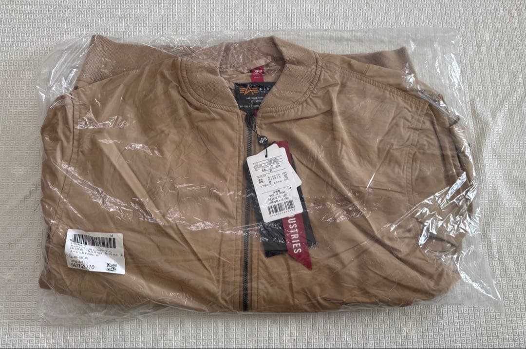 ソ*ン様 【新品】ALPHA INDUSTRIES MA-1 ベージュ XL メ