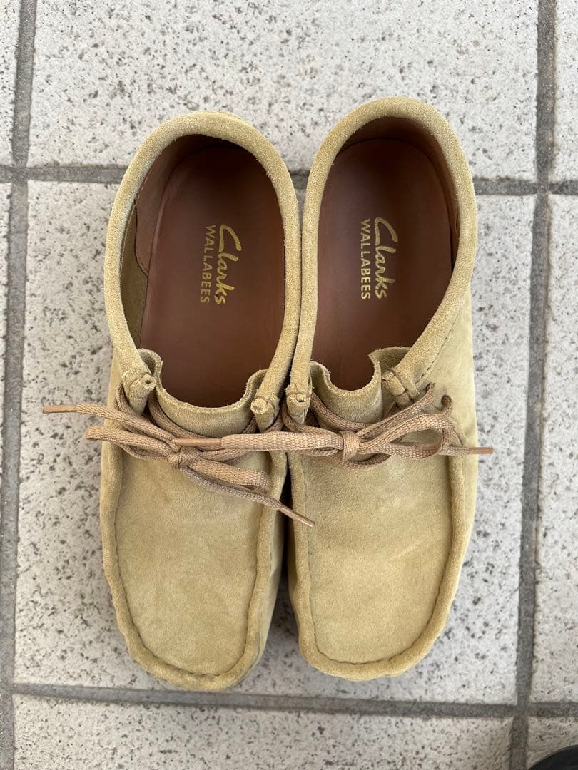 Clarks Wallabee ベージュ スエード