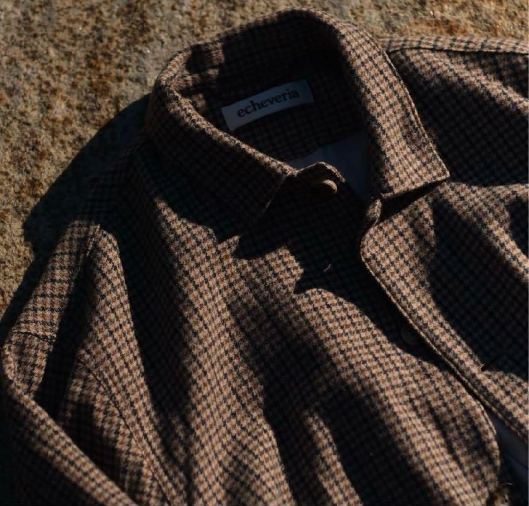 ジャケット・アウター echeveria alpaca wool trip jkt beige