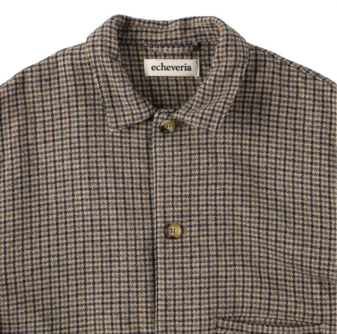 ジャケット・アウター echeveria alpaca wool trip jkt beige