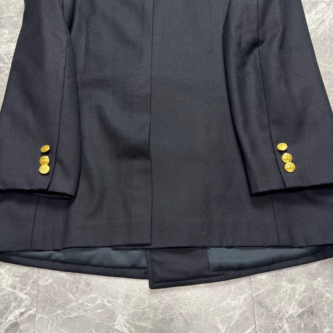 美品　ブルックスブラザーズ　紺ブレ　ダブル　メンズ　金ボタン　ウール　L