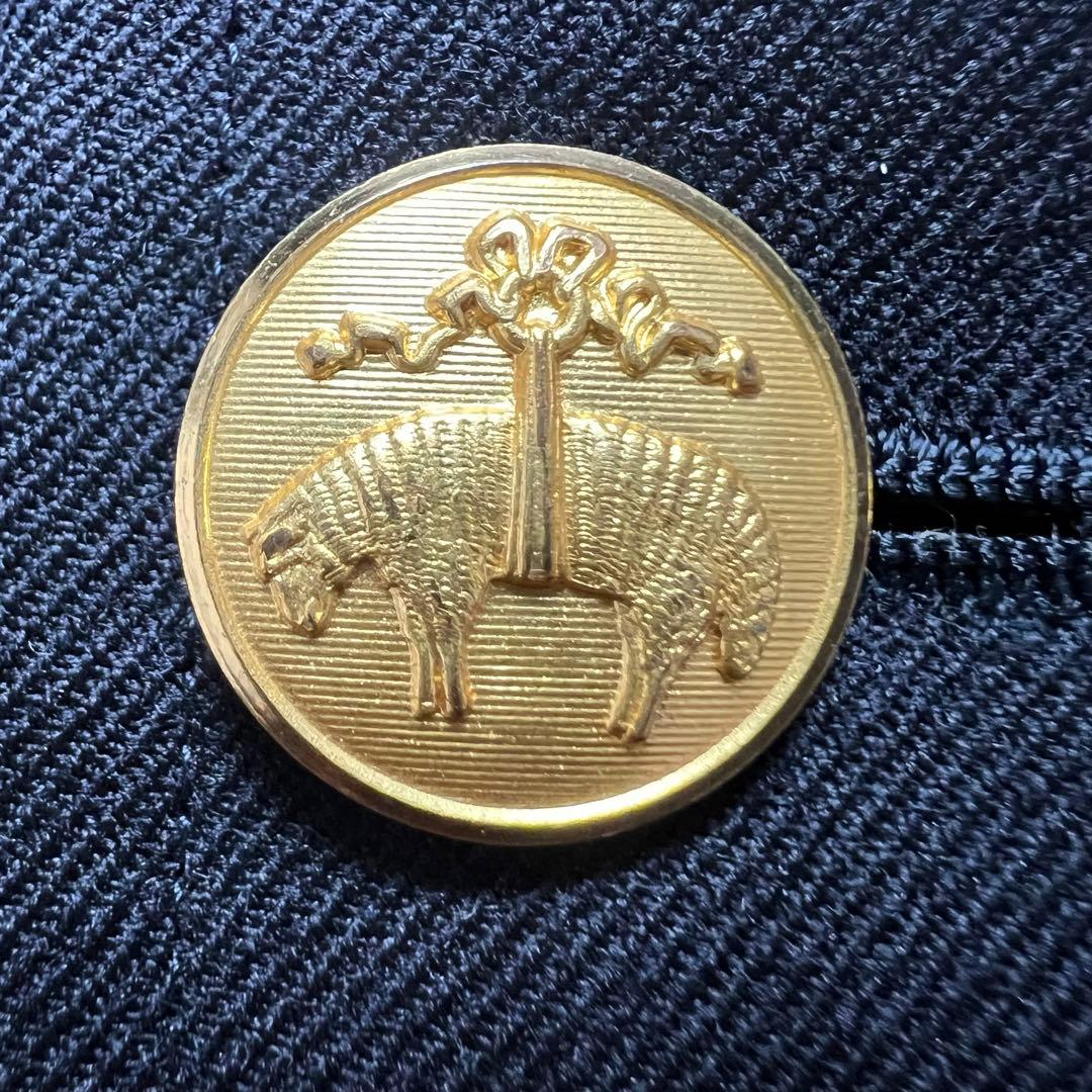 美品　ブルックスブラザーズ　紺ブレ　ダブル　メンズ　金ボタン　ウール　L