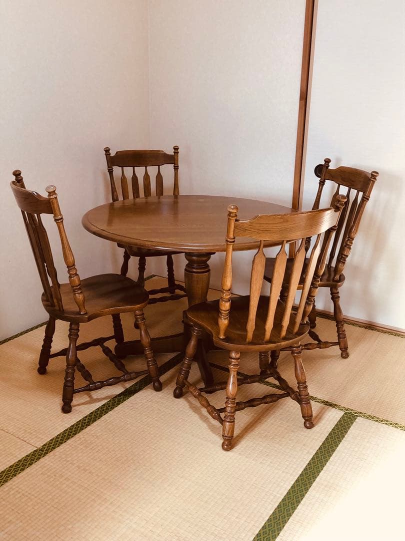 飛騨家具 太平winds ウィンザーチェアー&テーブルセット 説明文必須⑤